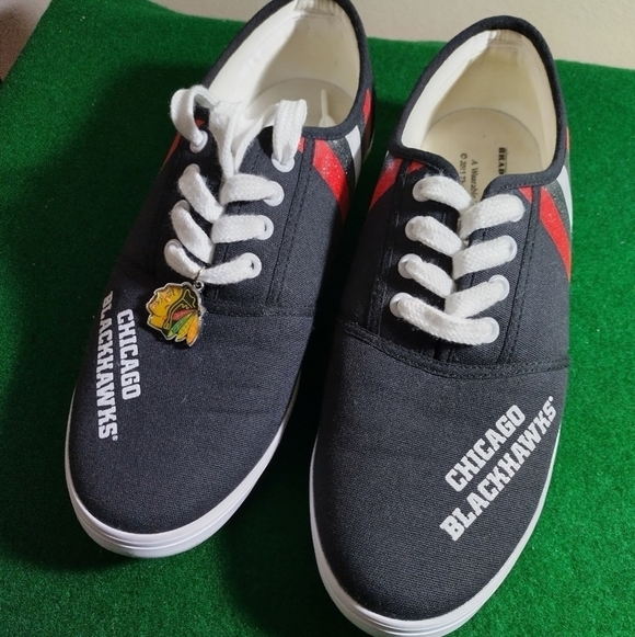 The Bradford Exchange Shoes - Chicago Blackhawks Bradford Exchange Wearable Art Shoes, Like New